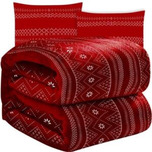 Koc Narzuta + Poszewki Zestaw Świąteczny 160x200 Komplet na Święta Prezent RUHHY