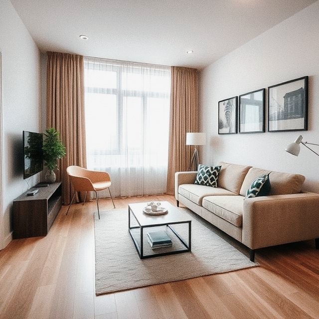 Kawalerka 
Open space z sofą rozkładaną