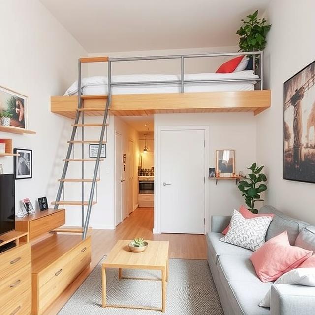 Kawalerka z antresolą sypialną