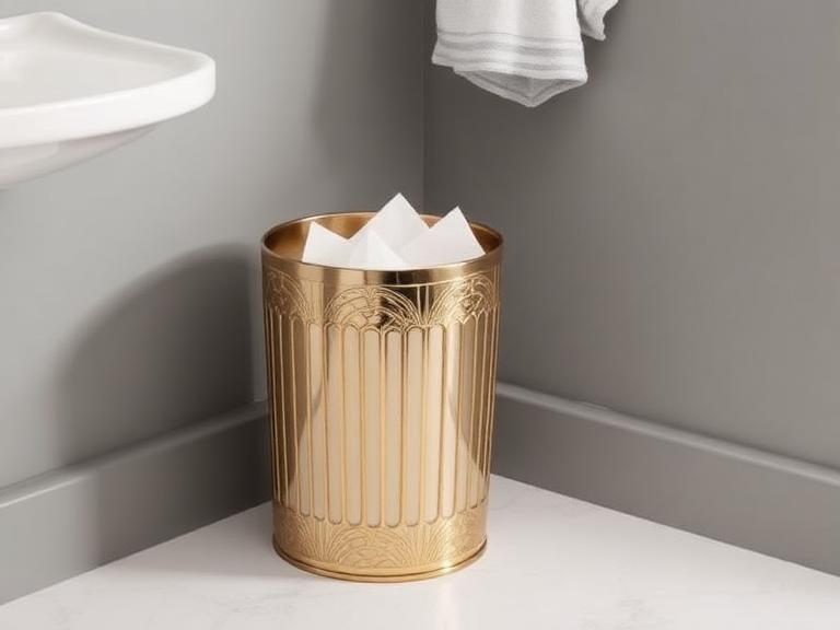 Stylowy kosz na śmieci — idealny dla małych przestrzeni